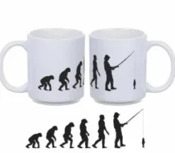 Porslinsmugg - Evolution fiskare
