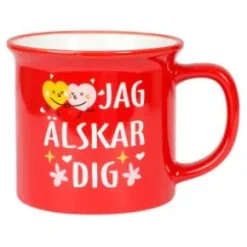 Porslinsmugg "JAG ÄLSKAR DIG"