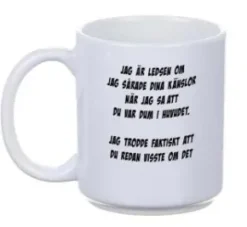 Porslinsmugg - Jag är ledsen...