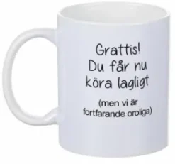 Porslinsmugg - Köra lagligt