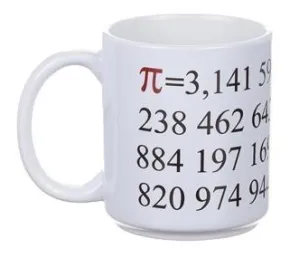 Porslinsmugg -Pi