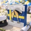 Presentpåse 18cm - Student/champagne