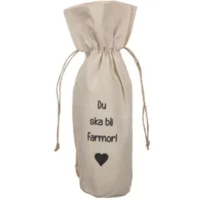 Presentpåse för flaska - Du ska bli Farmor!