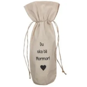 Presentpåse för flaska - Du ska bli Mormor!