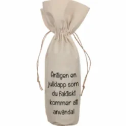 Presentpåse för flaska - Äntligen en julklapp...
