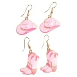 Örhängen 2-pack - Rosa Cowboy