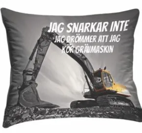 Örngott - Drömmen om grävmaskin