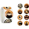 Runda klistermärken Halloweenmotiv