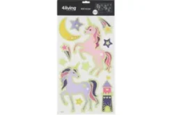 Självlysande unicorn väggklistermärken