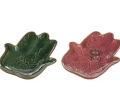 Skål i keramik - Skyddande hand (Rosa)