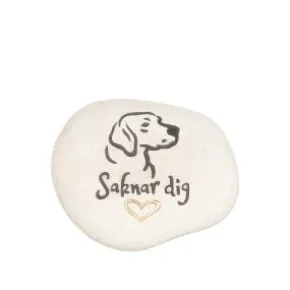 Sten hund ”Saknar dig”
