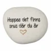 Sten med text "Snus"