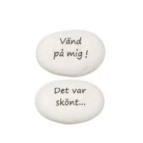 Sten -Vänd på mig! (Vit)