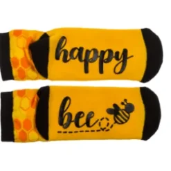 Strumpor med halkskydd - BEE HAPPY