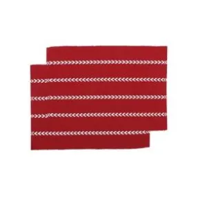Tablett 2-pack - Måns (Röd/beige)