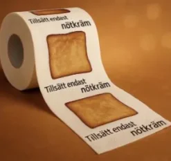 Toalettpapper - Tillsätt endast nötkräm