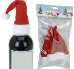 Tomteluvor för flaskor 4-pack