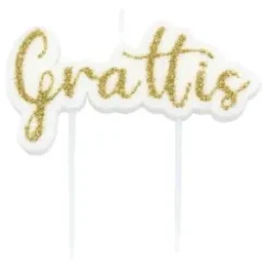Tårtljus - Grattis