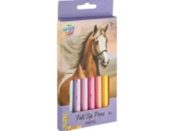 Tuschpennor pastell 8-pack - Hästar
