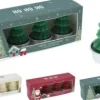 Värmeljus 4-pack Julgran (Vit)