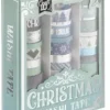 Washi Tape 36 rullar - Julmotiv (Blå)
